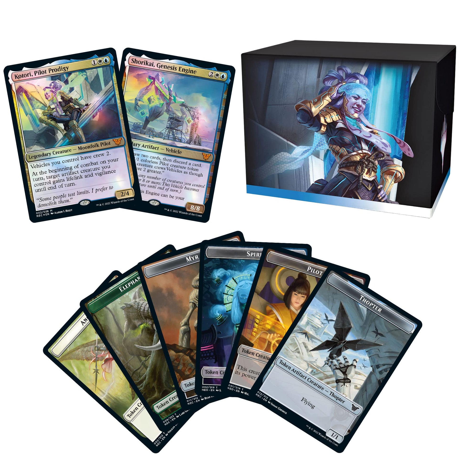 Magic: The Gathering Kamigawa: Neon Dynasty Commander Deck – Buckle Up (White-Blue) - 7