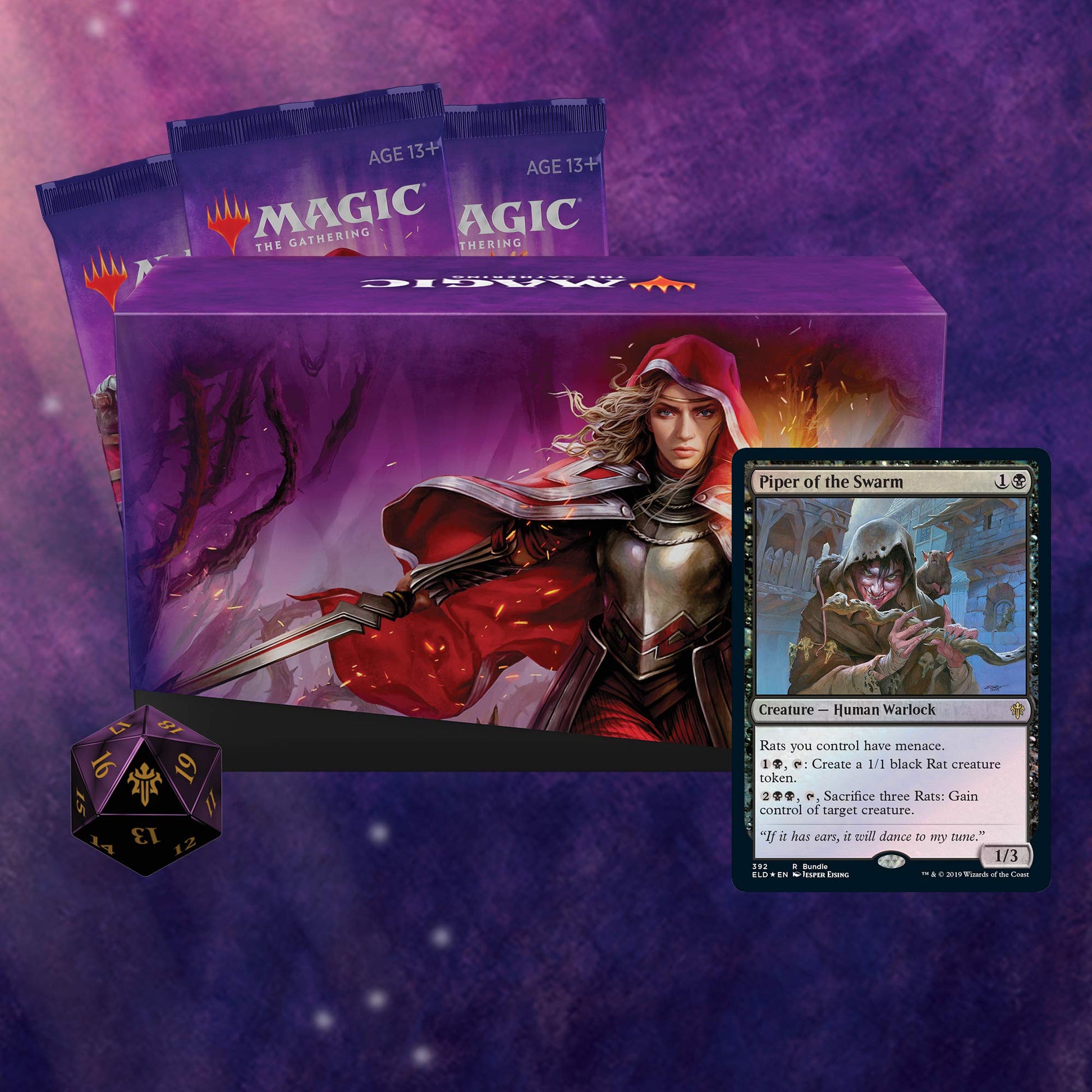 Magic: The Gathering Throne of Eldraine Bundle | 10 Booster Pack (150 Cards) | Accessories - 6