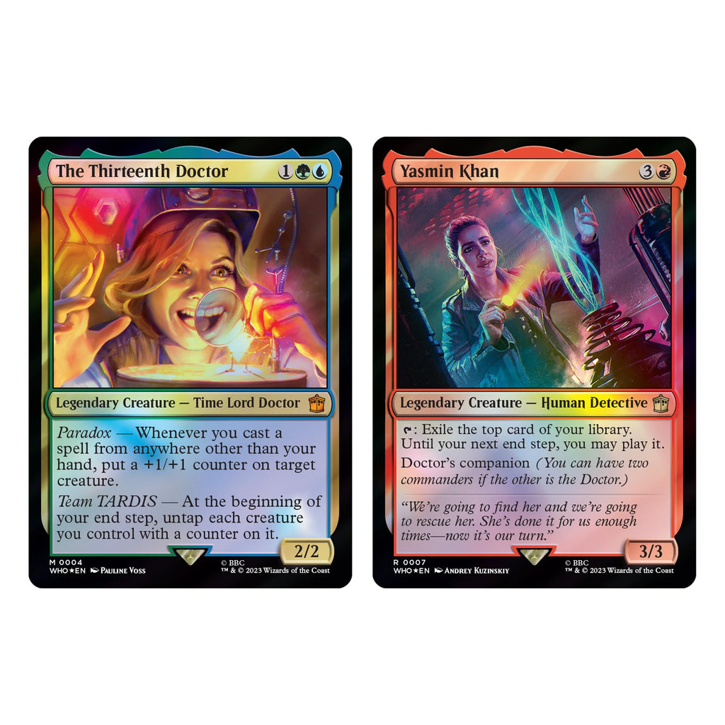 Magic: The Gathering Doctor Who Commander Deck – Paradox Power (100-Card Deck, 2-Card Collector Booster Sample Pack + Accessories) - 5