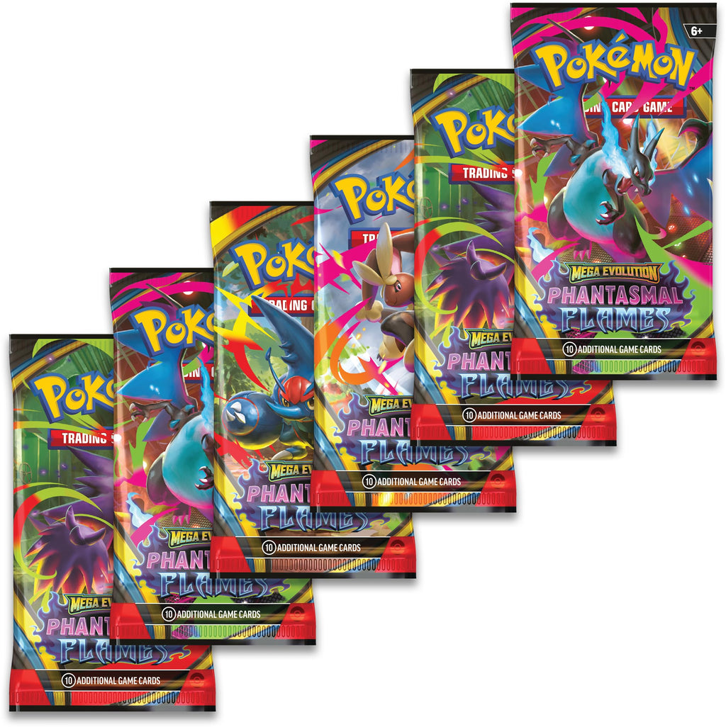 Pokémon TCG: Mega Evolution—Phantasmal Flames Booster Bundle (6 Booster Packs) - 2
