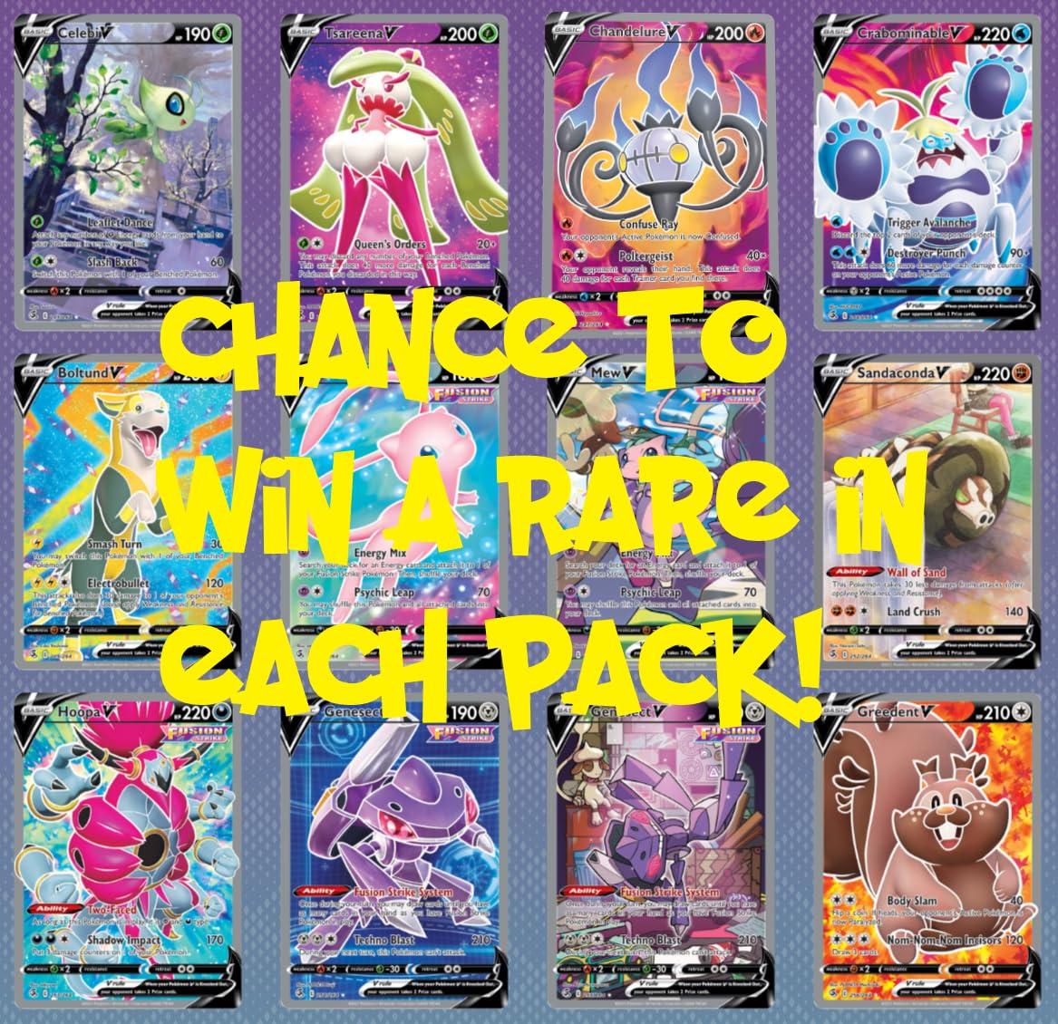 Pokemon TCG: Sword & Shield Fusion Strike 4 Booster Packs - 3