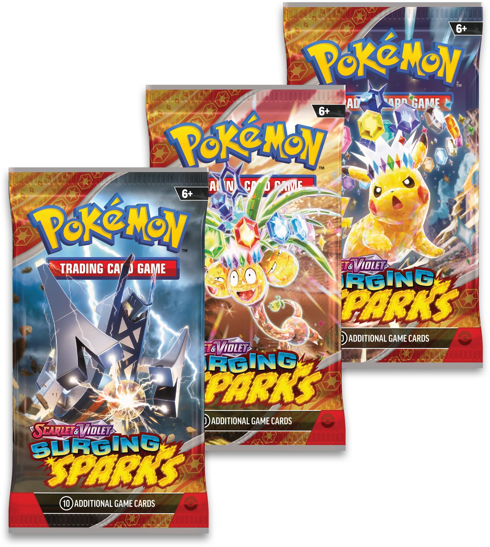 Pokemon TCG: Scarlet & Violet - Surging Sparks Three-Booster Zapdos - 2