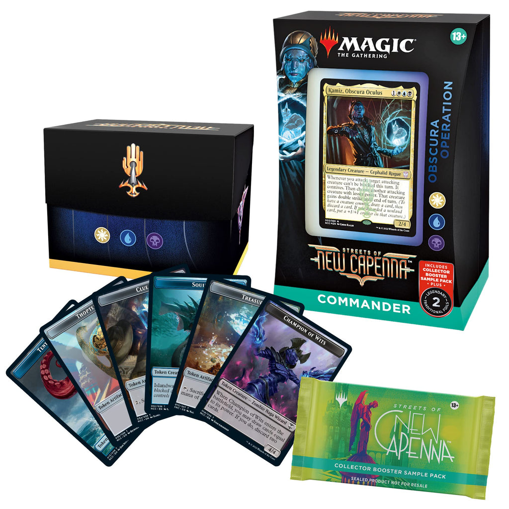 Magic: The Gathering Streets of New Capenna Commander Deck – Obscura Operation + Collector Booster Sample Pack - 7