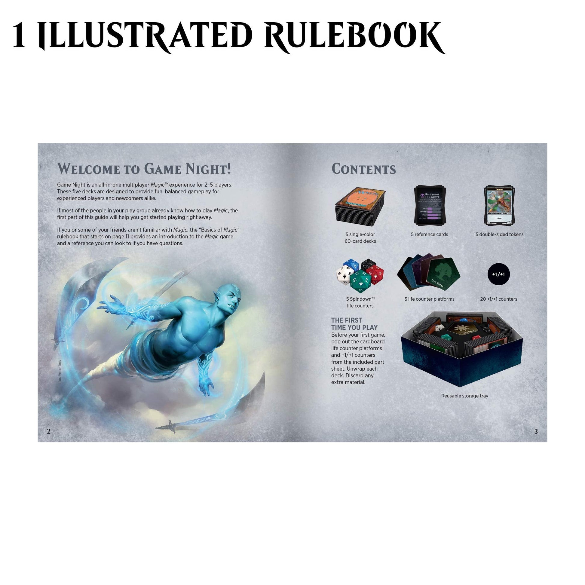 Magic: The Gathering Magic Game Night | Card Game for 2-5 Players | 5 Decks | 5 Dice | Accessories - 4
