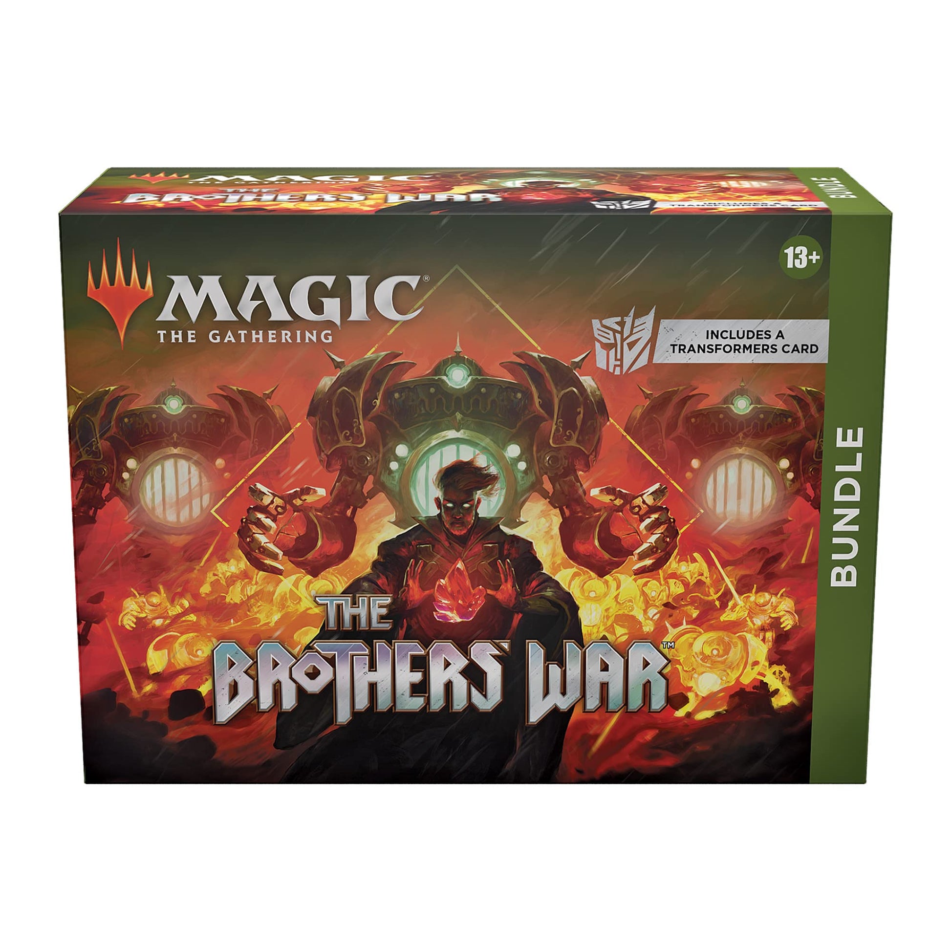 Magic The Gathering The Brothers War Bundle | Transformers Card, 8 Set Boosters, and Accessories - 2