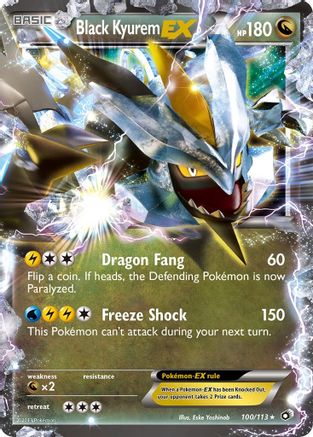 Black Kyurem-EX 100/113 - Legendary Treasures Holofoil - Single Cards