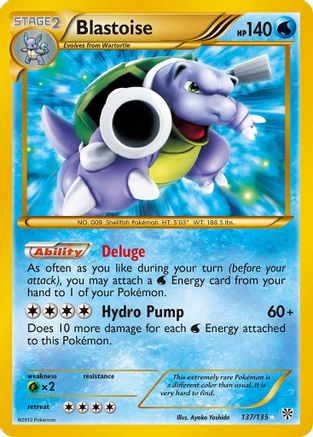 Blastoise 137/135 - Plasma Storm Holofoil - Single Cards