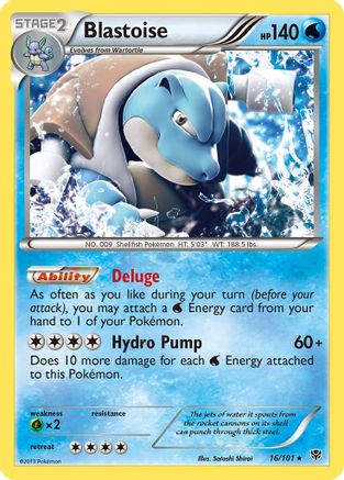 Blastoise 16/101 - Plasma Blast Reverse Holofoil - Single Cards