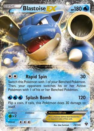 Blastoise-EX 29/146 - XY Holofoil - Single Cards