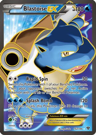 Blastoise EX (Full Art) 142/146 - XY Holofoil - Single Cards
