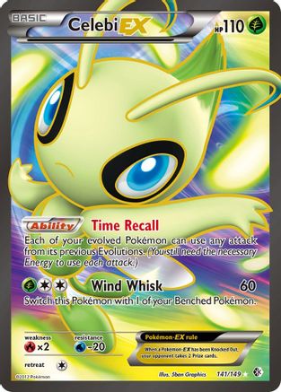Celebi EX (141 Full Art) 141/149 - Boundaries Crossed Holofoil - Single Cards
