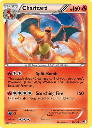Charizard 20/149 - Boundaries Crossed Reverse Holofoil - Single Cards