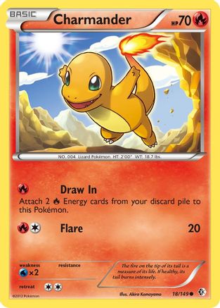 Charmander 18/149 - Boundaries Crossed Reverse Holofoil - Single Cards