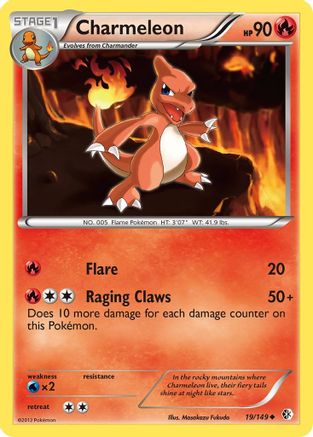 Charmeleon 19/149 - Boundaries Crossed Reverse Holofoil - Single Cards