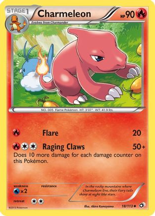 Charmeleon 18/113 - Legendary Treasures Reverse Holofoil - Single Cards