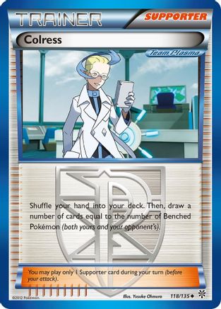 Colress 118/135 - Plasma Storm Reverse Holofoil - Single Cards
