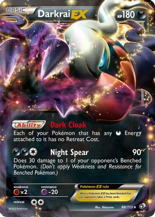 Darkrai-EX 88/113 - Legendary Treasures Holofoil - Single Cards