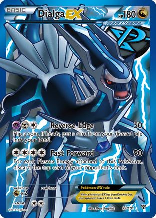 Dialga EX (Team Plasma) (99 Full Art) 99/101 - Plasma Blast Holofoil - Single Cards