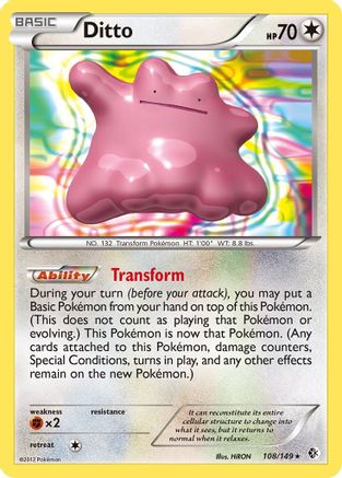 Ditto 108/149 - Boundaries Crossed Reverse Holofoil - Single Cards