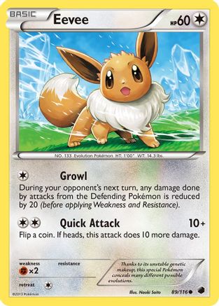Eevee (89) 89/116 - Plasma Freeze - Single Cards