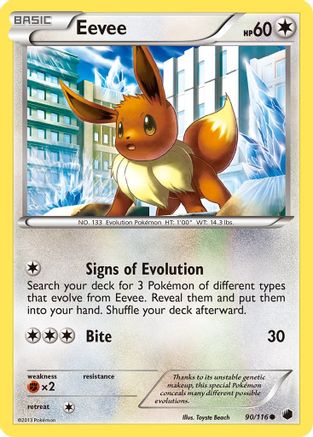 Eevee (90) 90/116 - Plasma Freeze - Single Cards