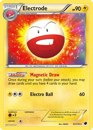 Electrode 33/116 - Plasma Freeze Holofoil - Single Cards