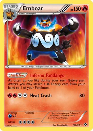 Emboar 100/99 - Next Destinies Holofoil - Single Cards