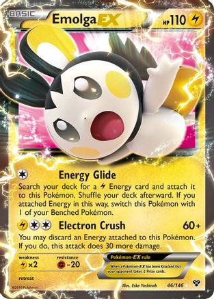 Emolga-EX 46/146 - XY Holofoil - Single Cards