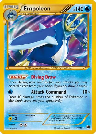 Empoleon 117/116 - Plasma Freeze Holofoil - Single Cards