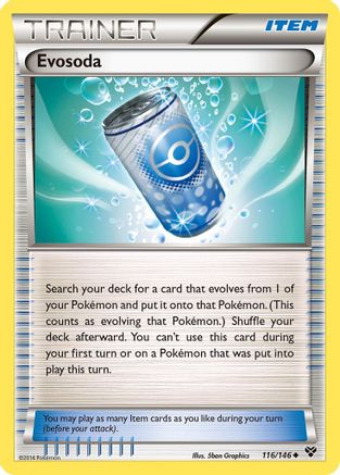 Evosoda 116/146 - XY Reverse Holofoil - Single Cards