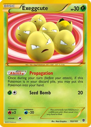 Exeggcute 102/101 - Plasma Blast Holofoil - Single Cards