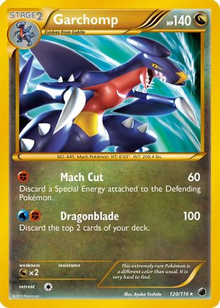 Garchomp 120/116 - Plasma Freeze Holofoil - Single Cards