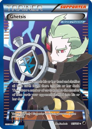 Ghetsis (Team Plasma) (Full Art) 115/116 - Plasma Freeze Holofoil - Single Cards