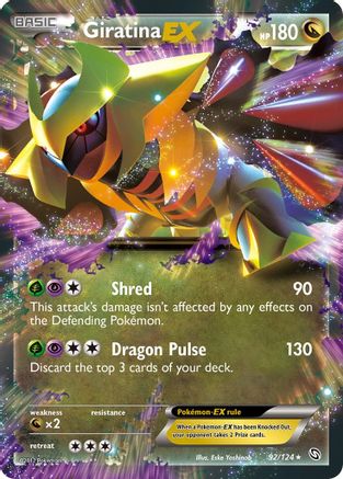 Giratina-EX 92/124 - Dragons Exalted Holofoil - Single Cards