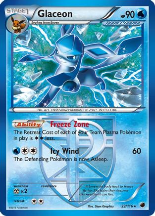 Glaceon 23/116 - Plasma Freeze - Single Cards