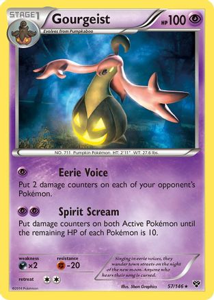 Gourgeist 57/146 - XY Holofoil - Single Cards