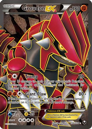 Groudon-EX 106/108 - Dark Explorers Holofoil - Single Cards