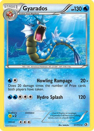 Gyarados 31/113 - Legendary Treasures Reverse Holofoil - Single Cards