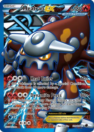 Heatran-EX 109/116 - Plasma Freeze Holofoil - Single Cards