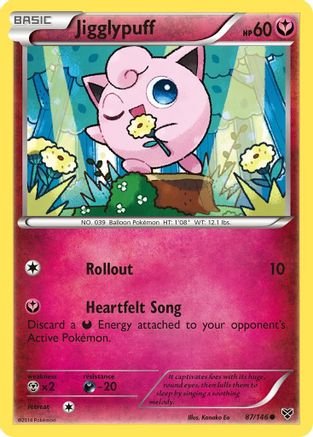 Jigglypuff 87/146 - XY Reverse Holofoil - Single Cards