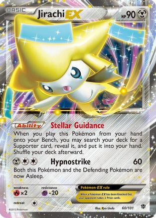 Jirachi-EX 60/101 - Plasma Blast Holofoil - Single Cards