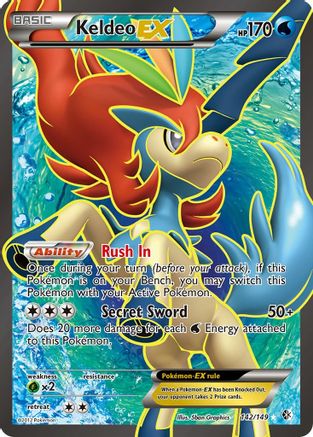 Keldeo-EX 142/149 - Boundaries Crossed Holofoil - Single Cards