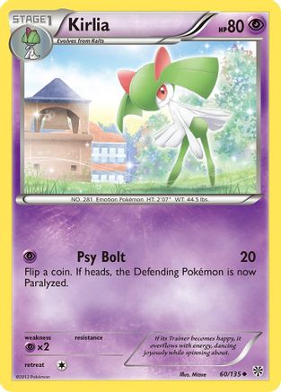 Kirlia 60/135 - Plasma Storm Reverse Holofoil - Single Cards