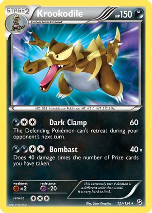 Krookodile 127/124 - Dragons Exalted Holofoil - Single Cards