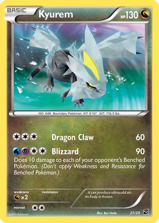 Kyurem 21/20 - Dragon Vault Holofoil - Single Cards
