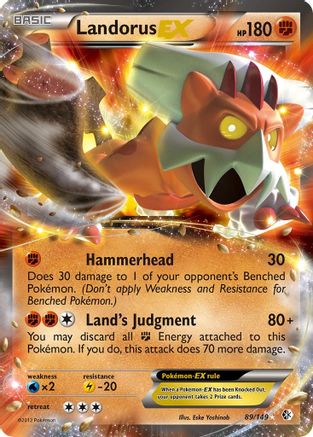 Landorus-EX 89/149 - Boundaries Crossed Holofoil - Single Cards