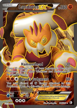 Landorus-EX 144/149 - Boundaries Crossed Holofoil - Single Cards