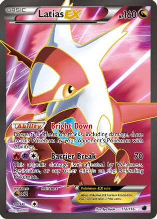 Latias-EX 112/116 - Plasma Freeze Holofoil - Single Cards