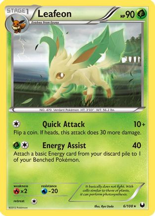Leafeon 6/108 - Dark Explorers - Single Cards