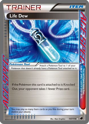 Life Dew 107/116 - Plasma Freeze Holofoil - Single Cards